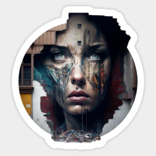 Urban street Art Sticker